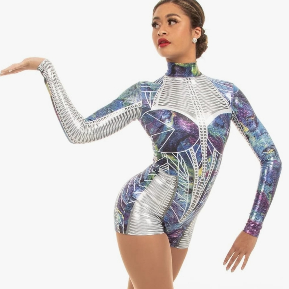 Galaxy Princess Metallic Performance Dance Costume Alexandra adult M